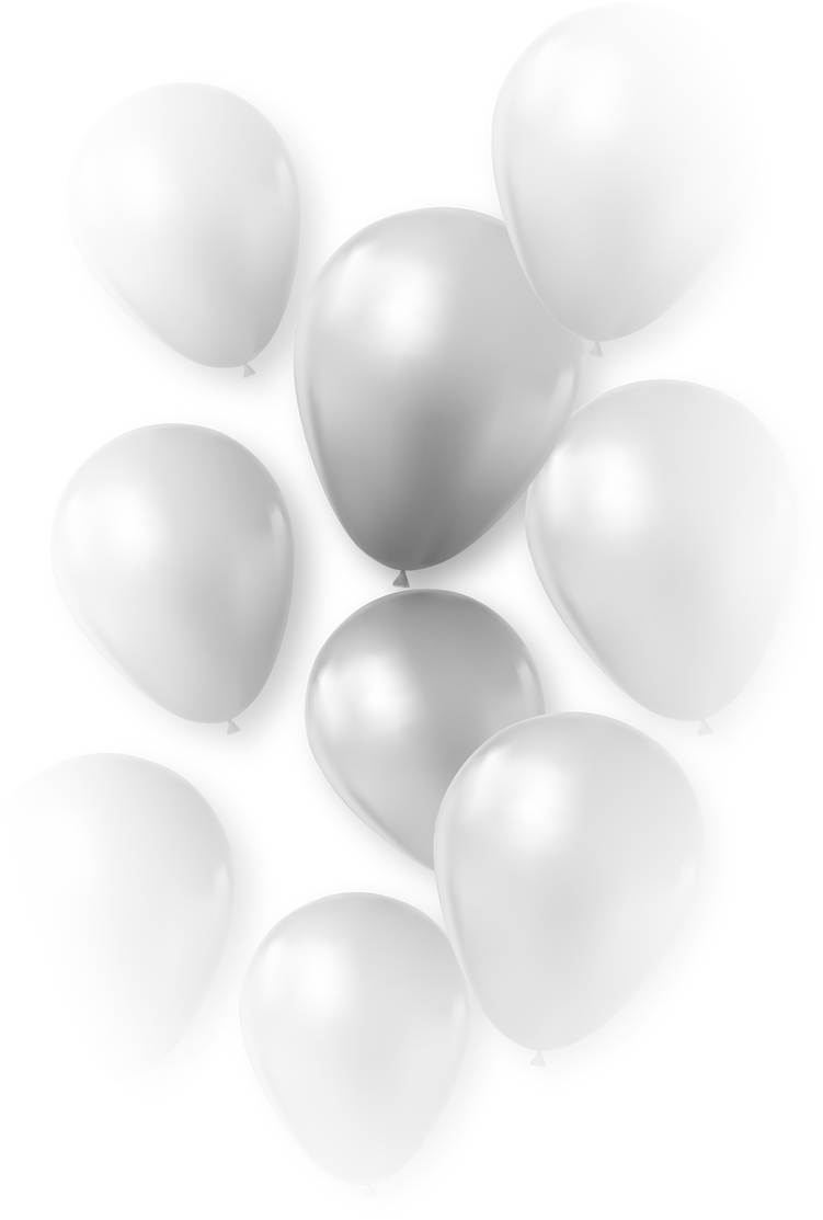 Transparent Black Balloons